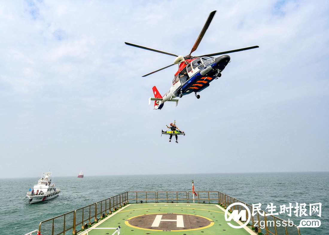 国家海上搜救无脚本实战演练在河北曹妃甸海域举行