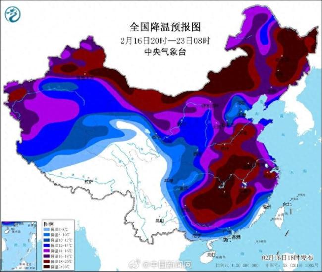 注意防寒保暖！中央气象台大风寒潮沙尘暴三预警齐发