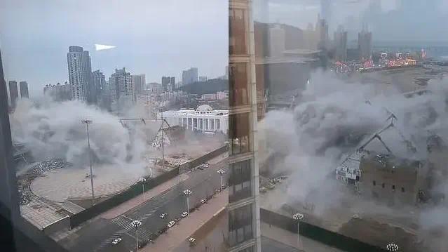 大连国际会展中心拆除时坍塌致4死，16人被采取刑事强制措施！
